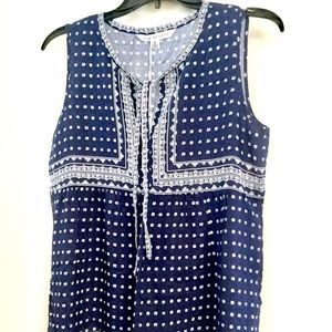 Sleeveless boho blouse